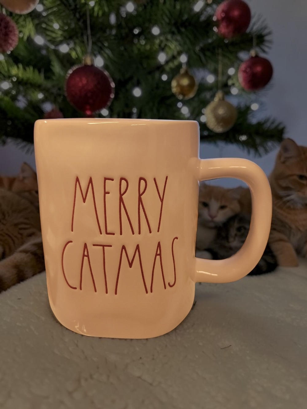 Merry Catmas Ceramic Mug By Rae Dunn